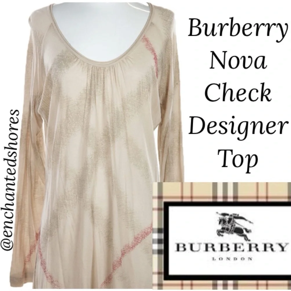 Vintage Burberry Nova Check Shirt Y2K Lightweight Plaid All Season Size Large - Picture 16 of 16